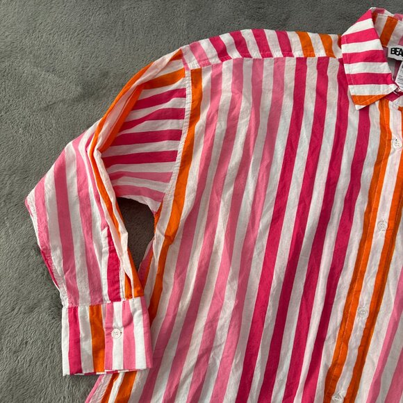 Beach Riot 100% Cotton Swimsuit Coverup Long Sleeve Shirt Large XL - Picture 2 of 5